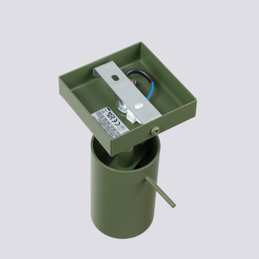 Vægspot RING 1xGU10/10W/230V grøn
