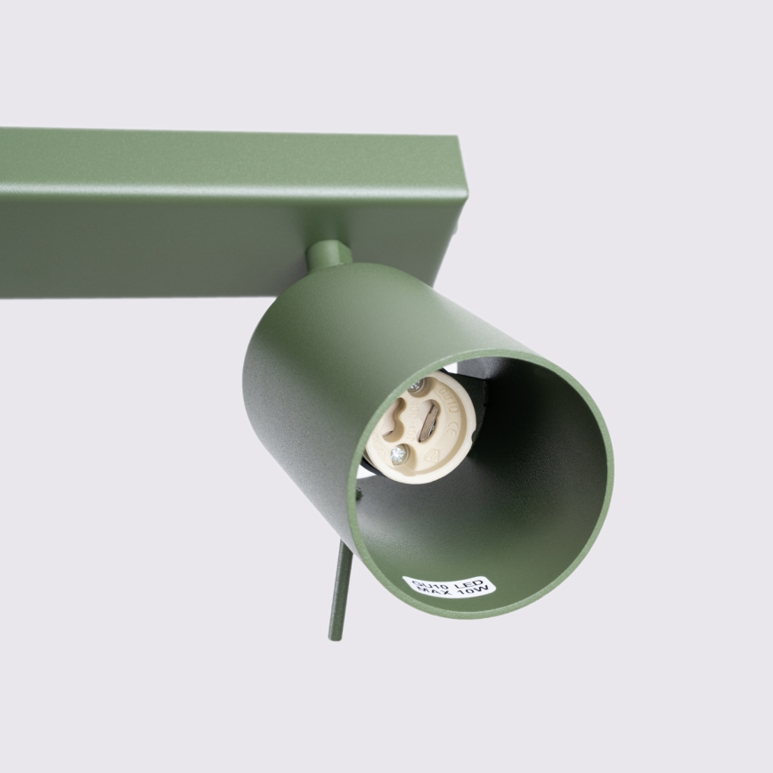 Spotlampe RING 4xGU10/10W/230V grøn