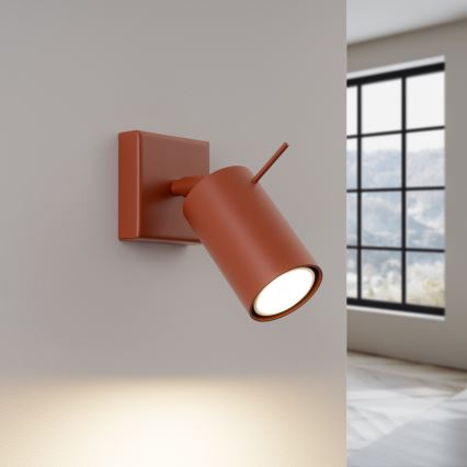 Vægspot RING 1xGU10/10W/230V rød