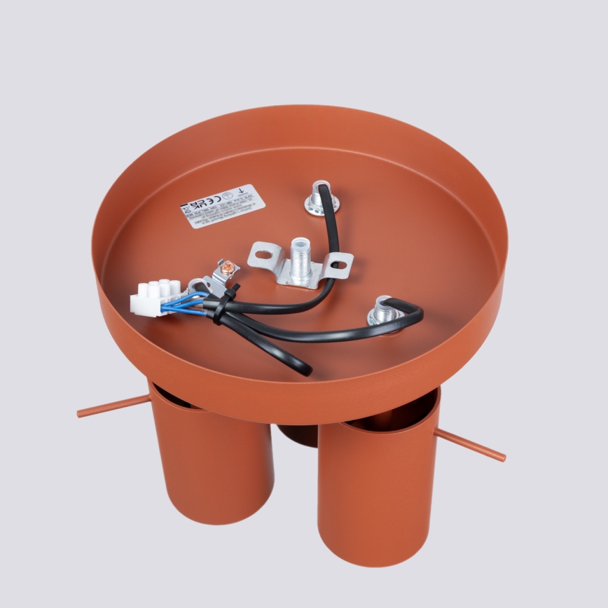 Spotlampe RING 3xGU10/10W/230V rød