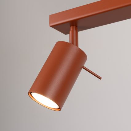 Spotlampe RING 6xGU10/10W/230V rød