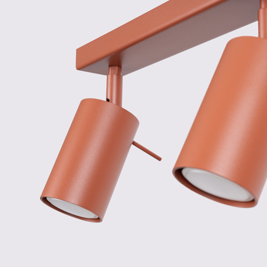 Spotlampe RING 6xGU10/10W/230V rød