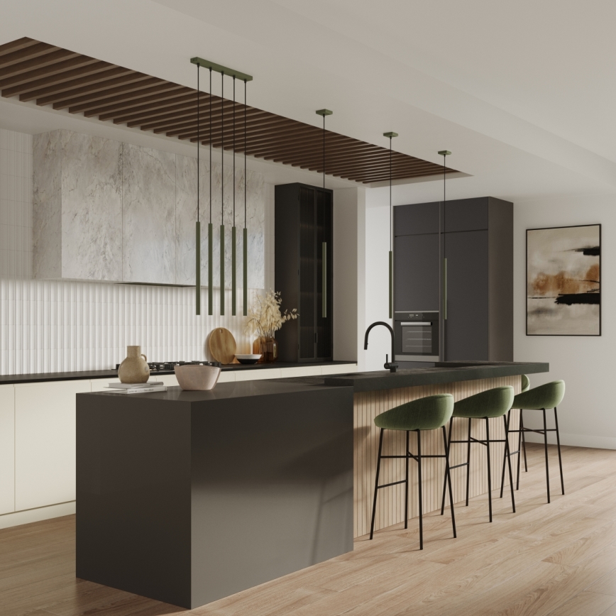 Pendel PASTELO 1xG9/8W/230V grøn