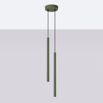 Pendel PASTELO 2xG9/8W/230V grøn