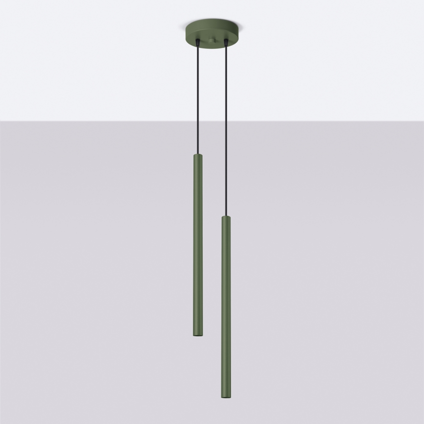 Pendel PASTELO 2xG9/8W/230V grøn