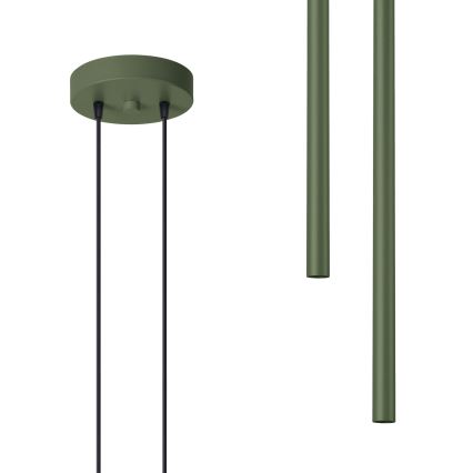 Pendel PASTELO 2xG9/8W/230V grøn