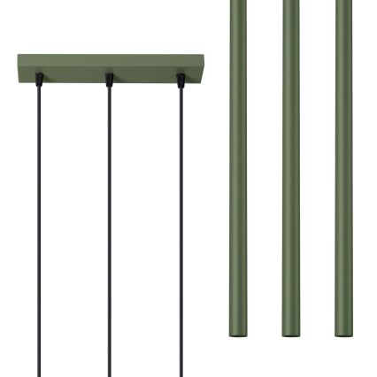 Pendel PASTELO 3xG9/8W/230V grøn