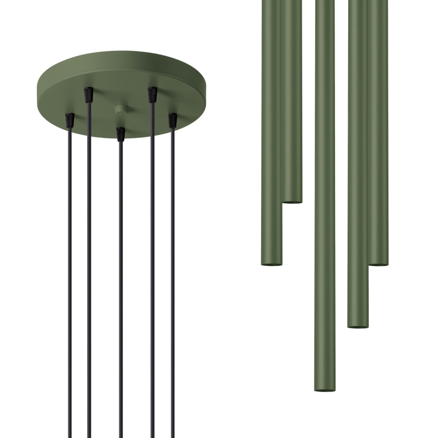 Pendel PASTELO 5xG9/8W/230V grøn