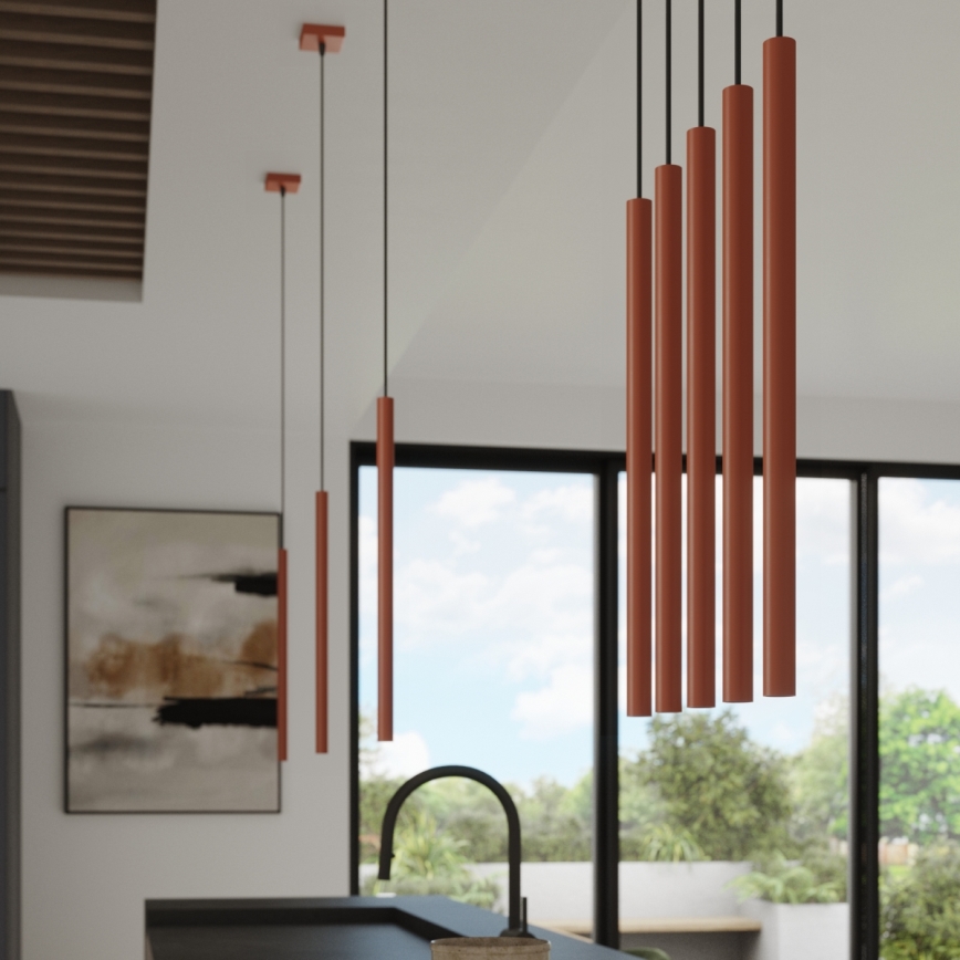 Pendel PASTELO 1xG9/8W/230V rød