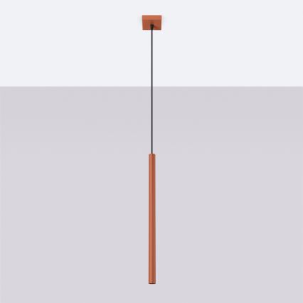 Pendel PASTELO 1xG9/8W/230V rød