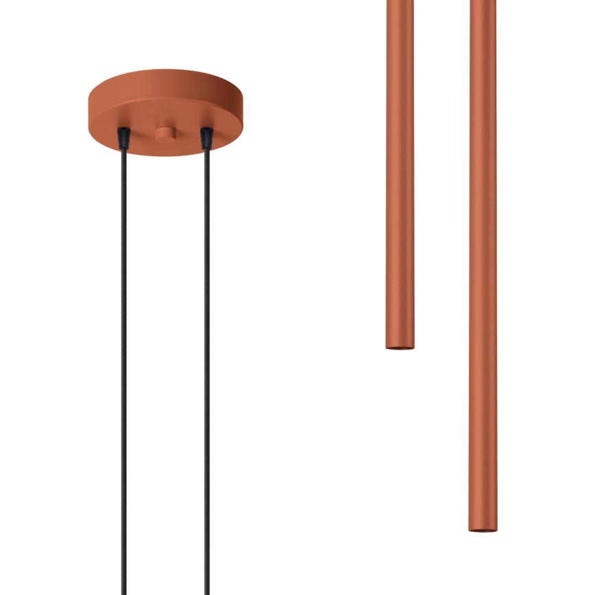 Pendel PASTELO 2xG9/8W/230V rød