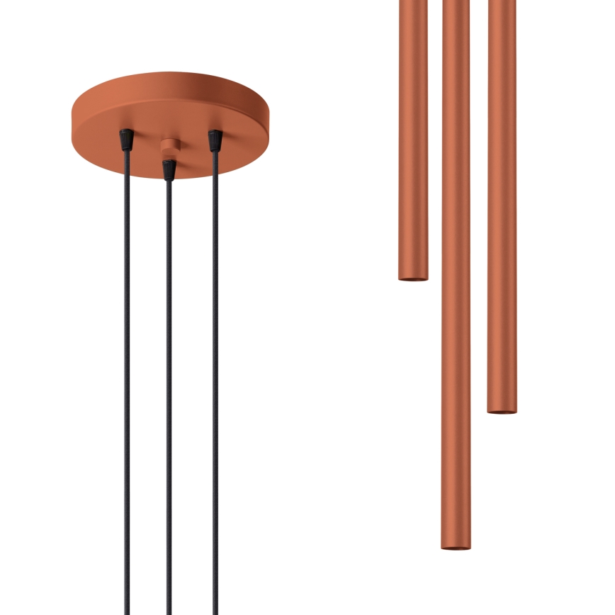 Pendel PASTELO 3xG9/8W/230V rød
