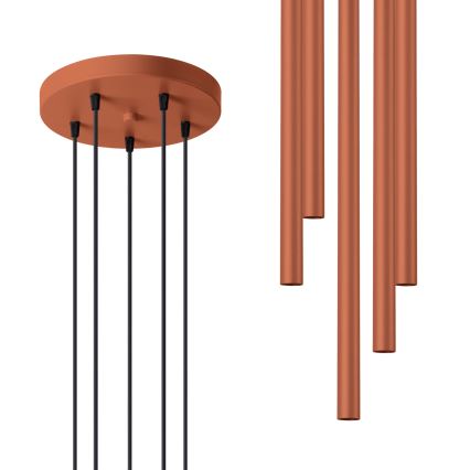 Pendel PASTELO 5xG9/8W/230V rød