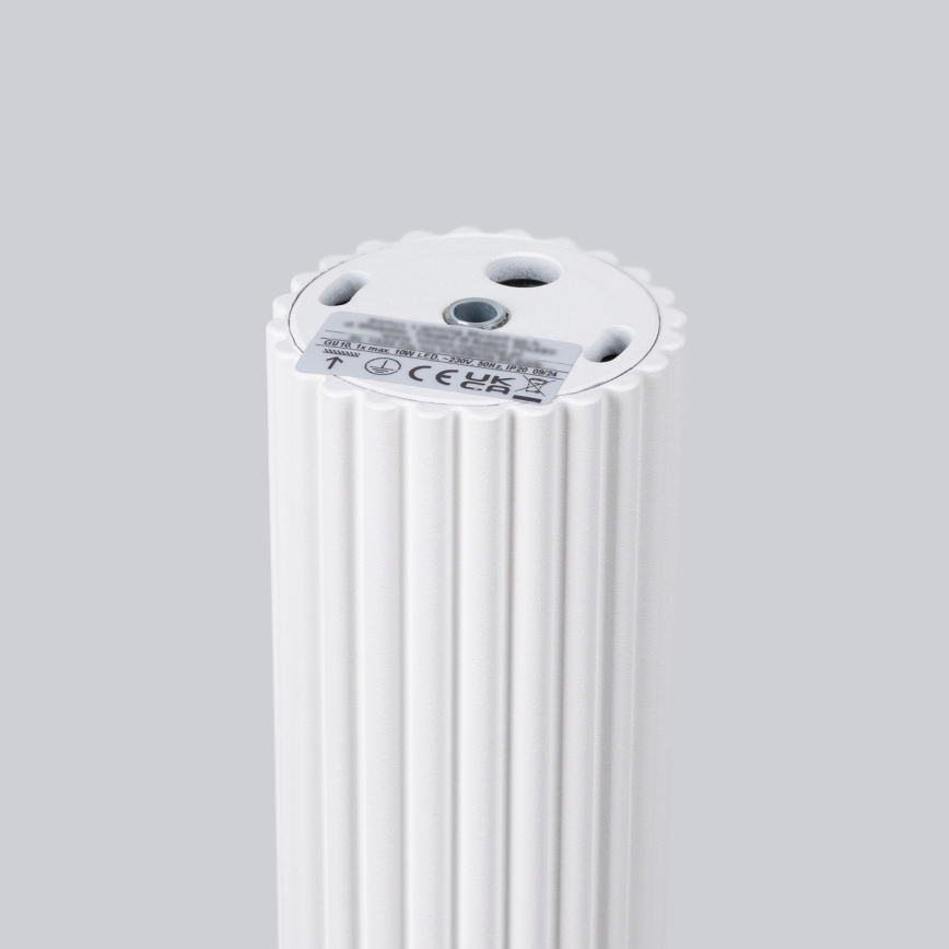 Spotlampe KARBON 1xGU10/10W/230V 20 cm hvid