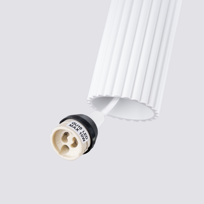 Pendel KARBON 1xGU10/10W/230V hvid