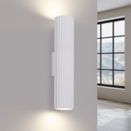 Væglampe KARBON 2xGU10/10W/230V hvid