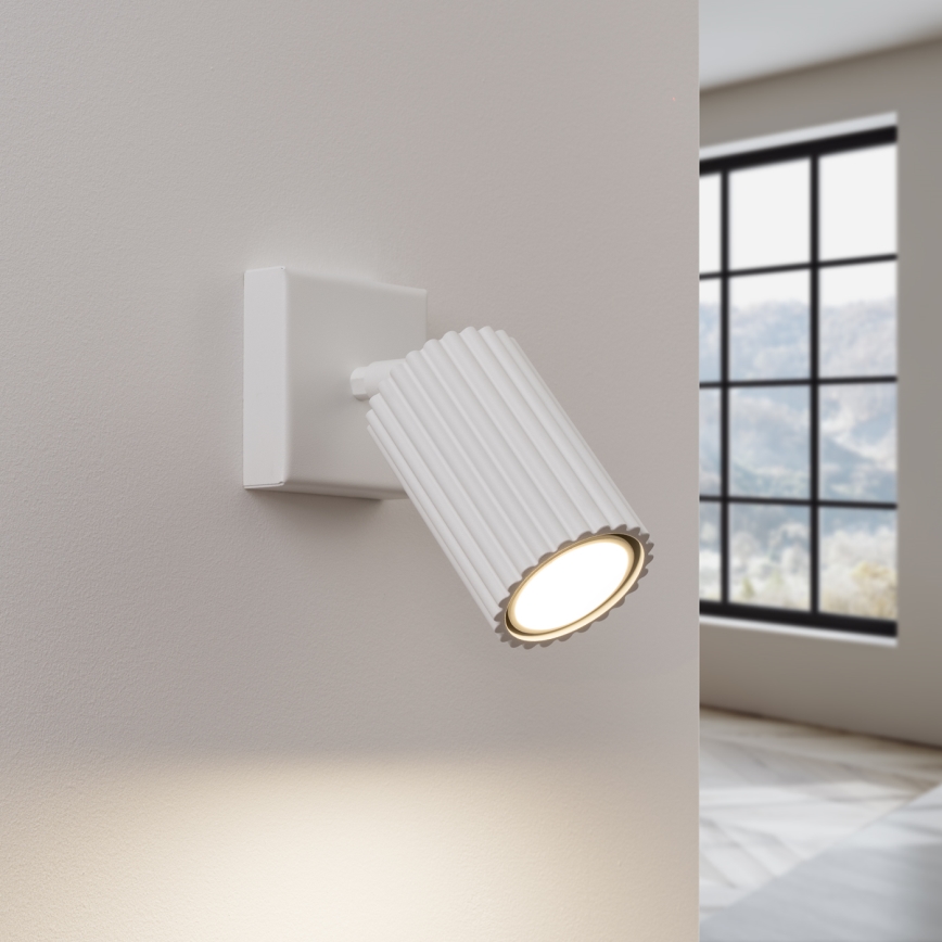 Vægspot KARBON 1xGU10/10W/230V hvid