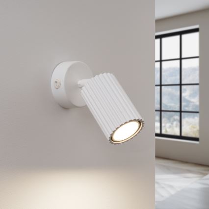 Vægspot KARBON 1xGU10/10W/230V hvid