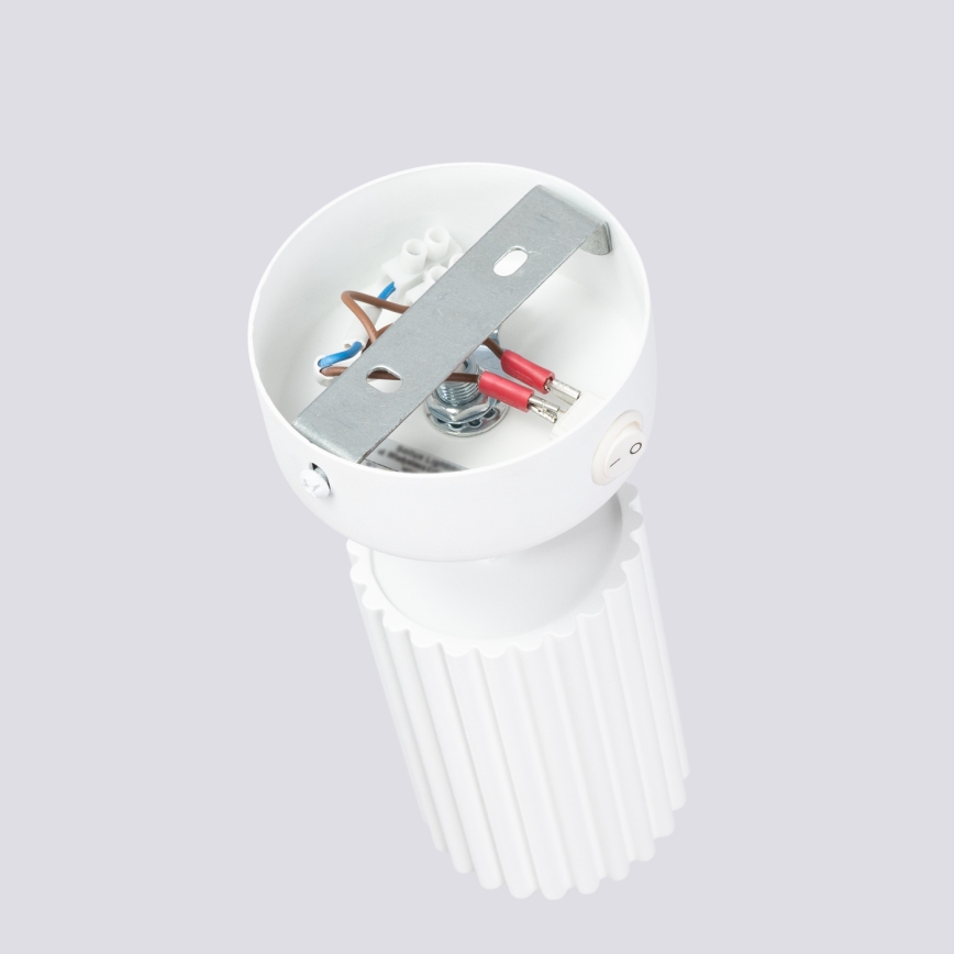 Vægspot KARBON 1xGU10/10W/230V hvid