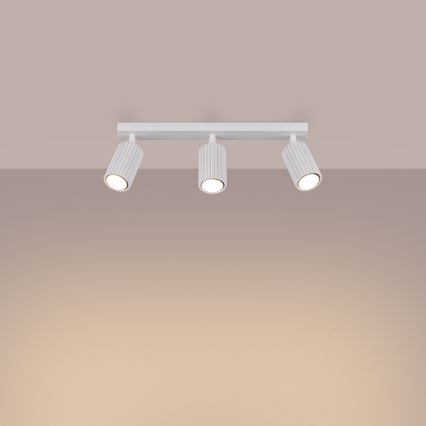 Spotlampe KARBON 3xGU10/10W/230V hvid