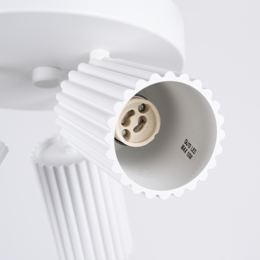 Spotlampe KARBON 3xGU10/10W/230V hvid