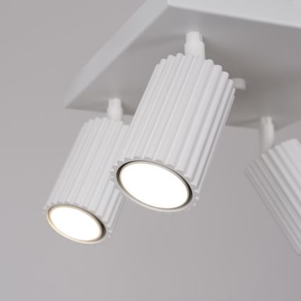 Spotlampe KARBON 4xGU10/10W/230V hvid
