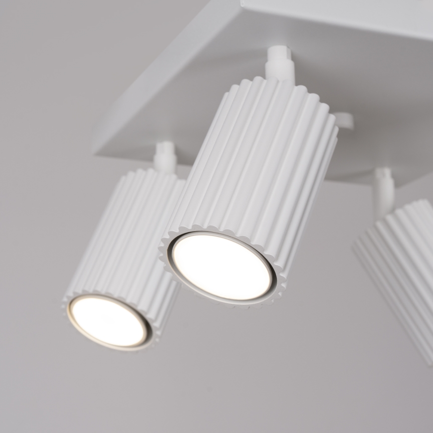 Spotlampe KARBON 4xGU10/10W/230V hvid