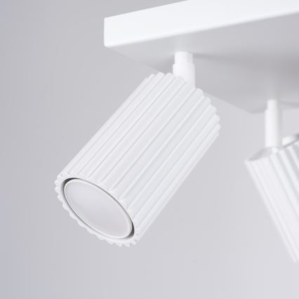Spotlampe KARBON 4xGU10/10W/230V hvid