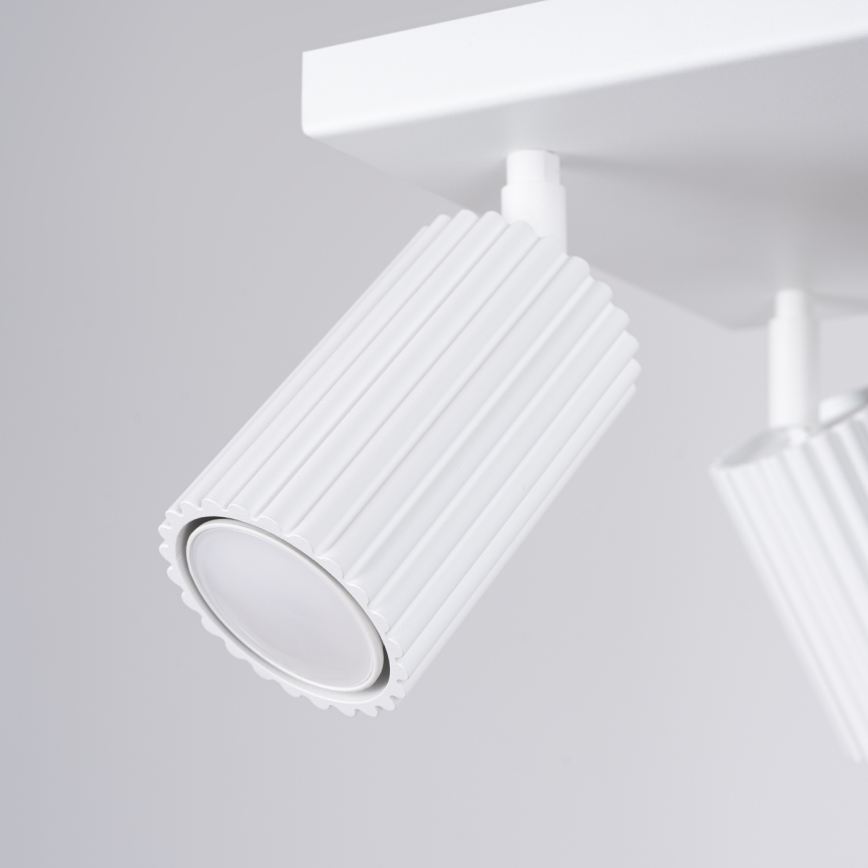 Spotlampe KARBON 4xGU10/10W/230V hvid