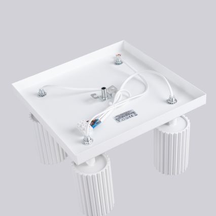 Spotlampe KARBON 4xGU10/10W/230V hvid