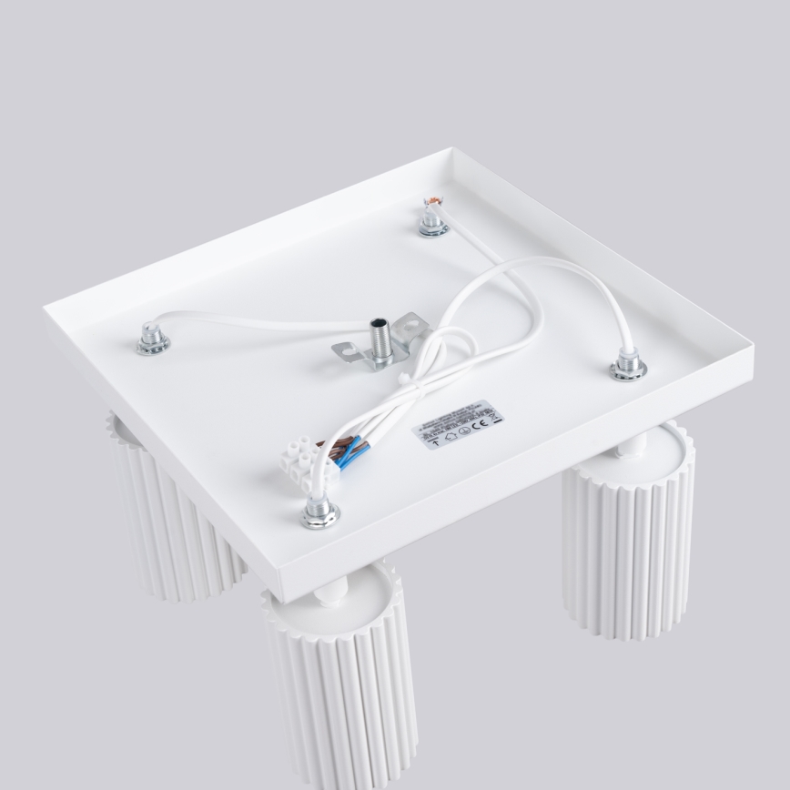 Spotlampe KARBON 4xGU10/10W/230V hvid