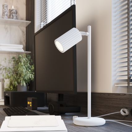 Bordlampe KARBON 1xGU10/10W/230V hvid