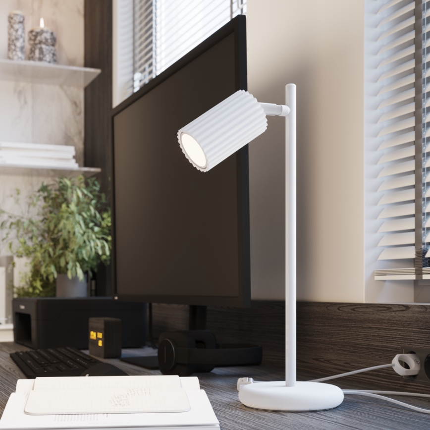 Bordlampe KARBON 1xGU10/10W/230V hvid