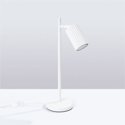 Bordlampe KARBON 1xGU10/10W/230V hvid