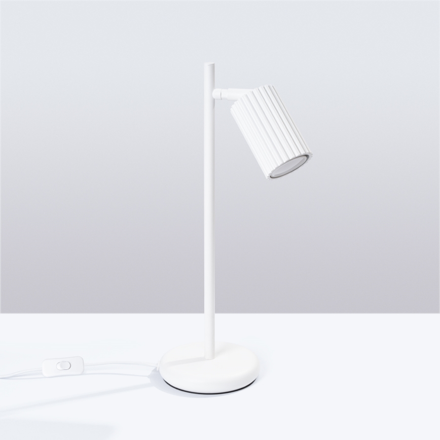 Bordlampe KARBON 1xGU10/10W/230V hvid