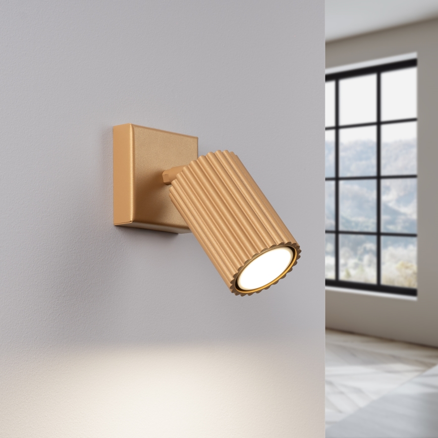 Vægspot KARBON 1xGU10/10W/230V guldfarvet