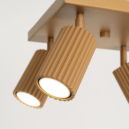 Spotlampe KARBON 4xGU10/10W/230V guldfarvet