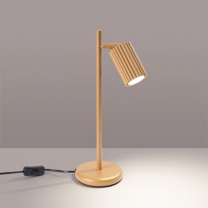 Bordlampe KARBON 1xGU10/10W/230V guldfarvet
