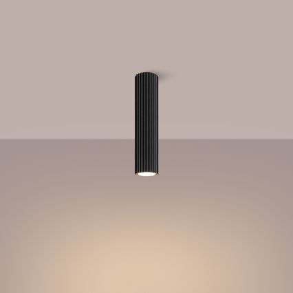 Spotlampe KARBON 1xGU10/10W/230V 30 cm sort