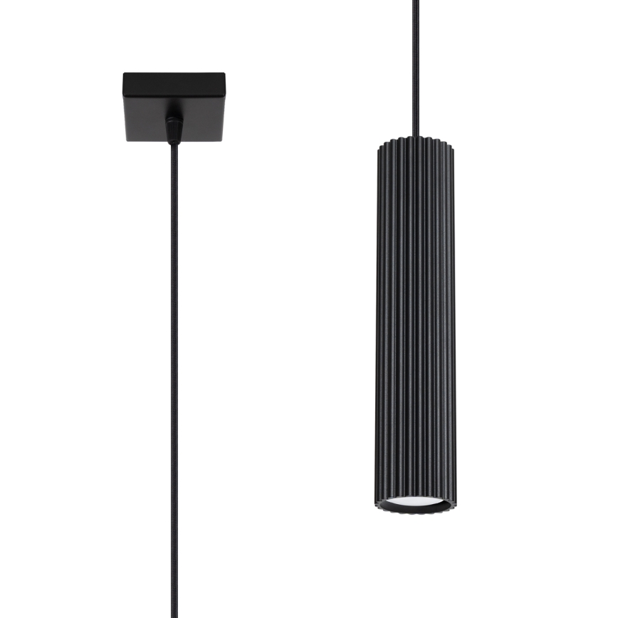 Pendel KARBON 1xGU10/10W/230V sort