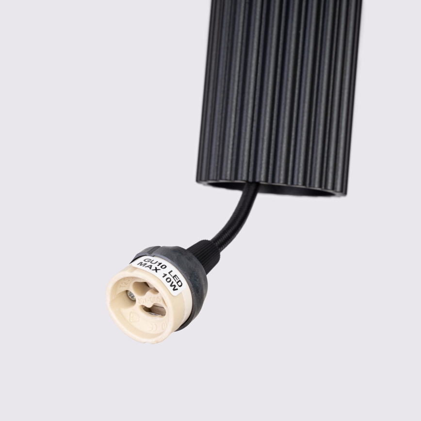 Pendel KARBON 1xGU10/10W/230V sort