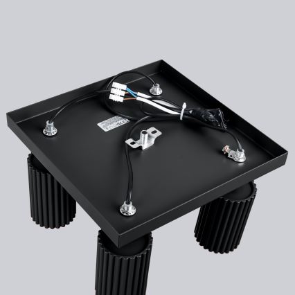Spotlampe KARBON 4xGU10/10W/230V sort