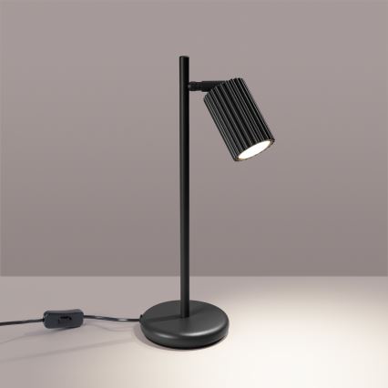 Bordlampe KARBON 1xGU10/10W/230V sort