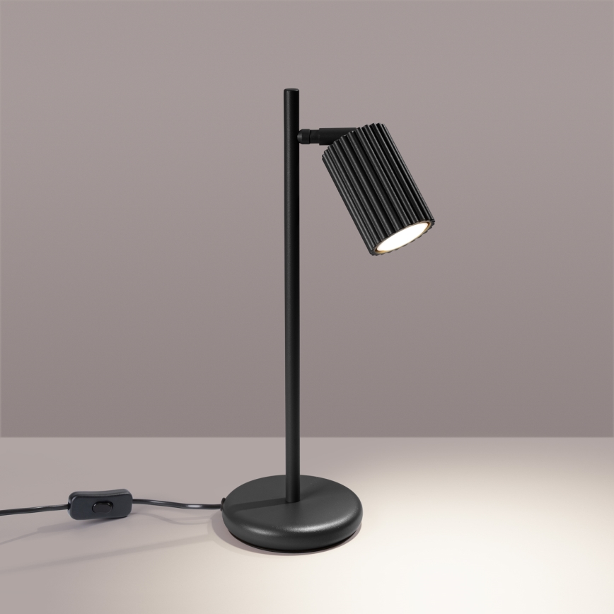Bordlampe KARBON 1xGU10/10W/230V sort