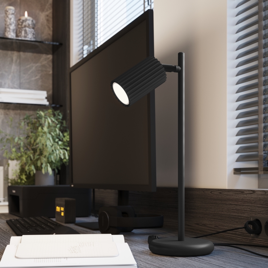 Bordlampe KARBON 1xGU10/10W/230V sort