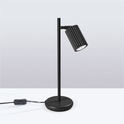 Bordlampe KARBON 1xGU10/10W/230V sort