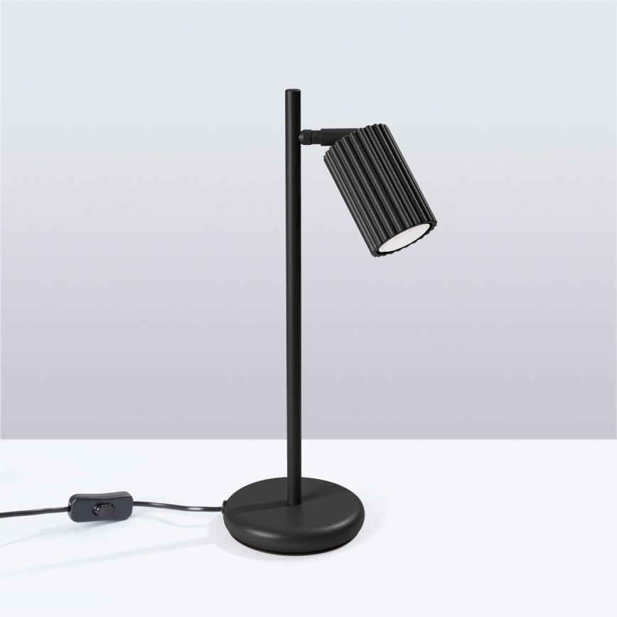 Bordlampe KARBON 1xGU10/10W/230V sort