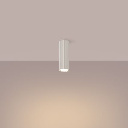 Spotlampe KARBON 1xGU10/10W/230V 20 cm cremefarvet