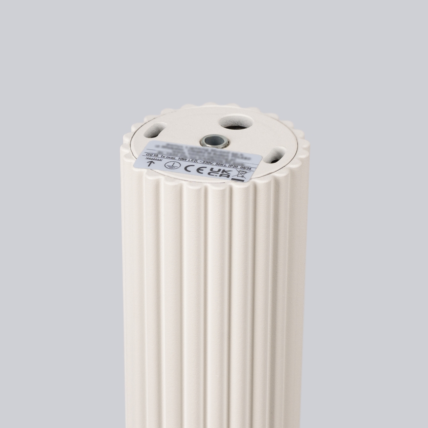 Spotlampe KARBON 1xGU10/10W/230V 20 cm cremefarvet