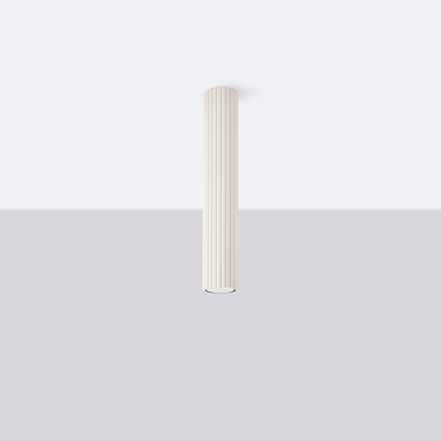 Spotlampe KARBON 1xGU10/10W/230V 40 cm cremefarvet